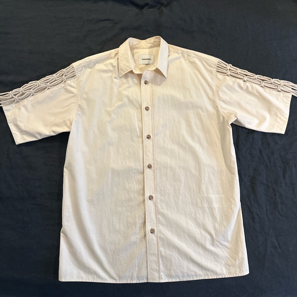 Nanushka braided shirt